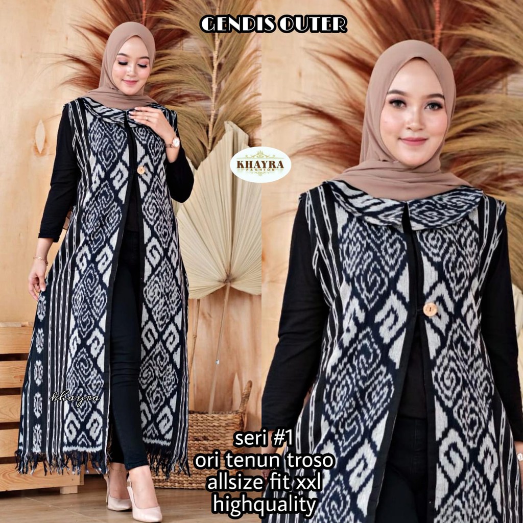 Long Outer Tenun Gendis by Batik Khayra