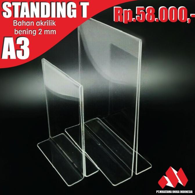 

Office & Stationery | Document Organizer | Akrilik Standing T A3 2Mm | Best Seller