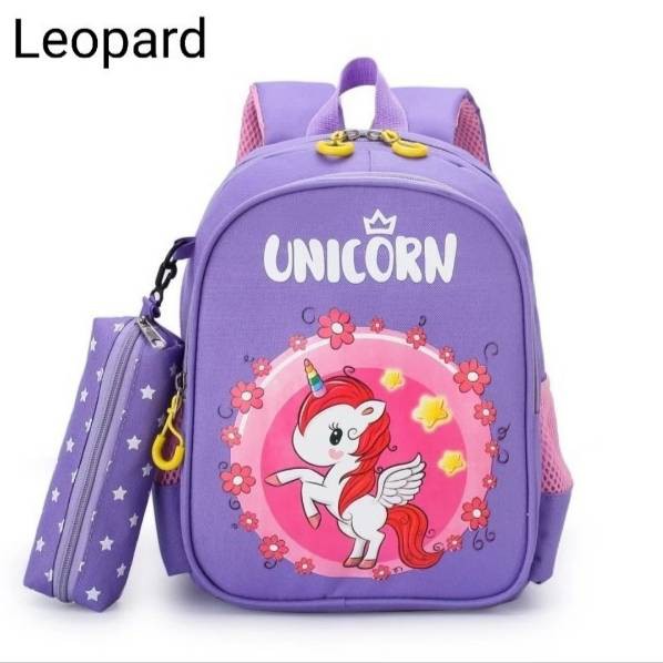 NIQABIS Tas Ransel Anak Perempuan Karakter Unicorn Tas Sekolah Anak PG PAUD TK SD Tas Anak Cewek