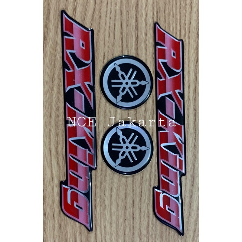 SEPASANG EMBLEM STIKER TIMBUL YAMAHA RX KING-NO 1