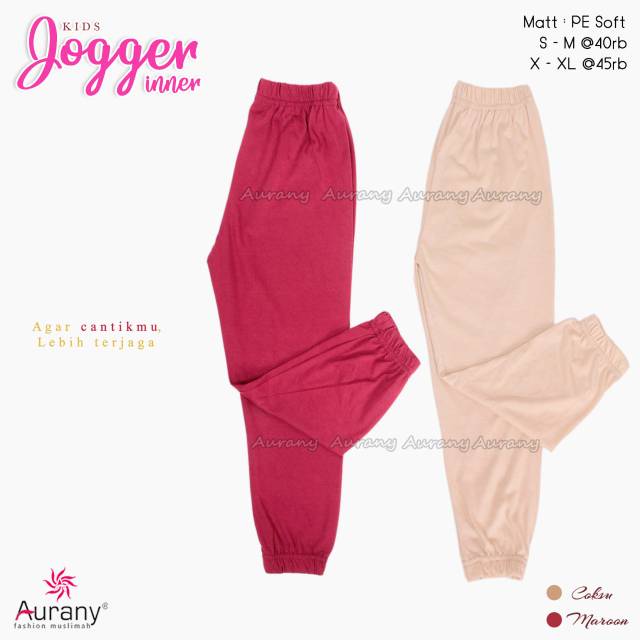 INNER JOGGER • INNER RIBB • ANAK || CELANA DALAMAN GAMIS/ROK AURANY