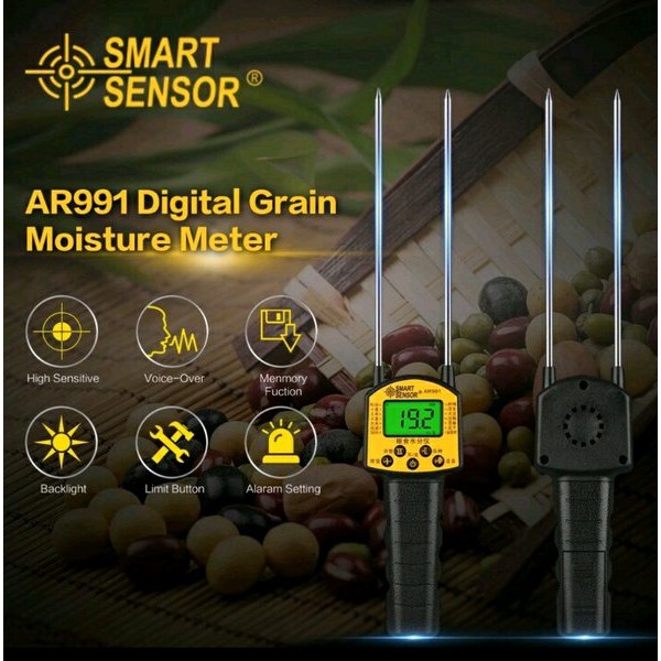 Alat Pengukur Kadar Air Biji dan Bijian Digital Grain Moisture Meter  AR991