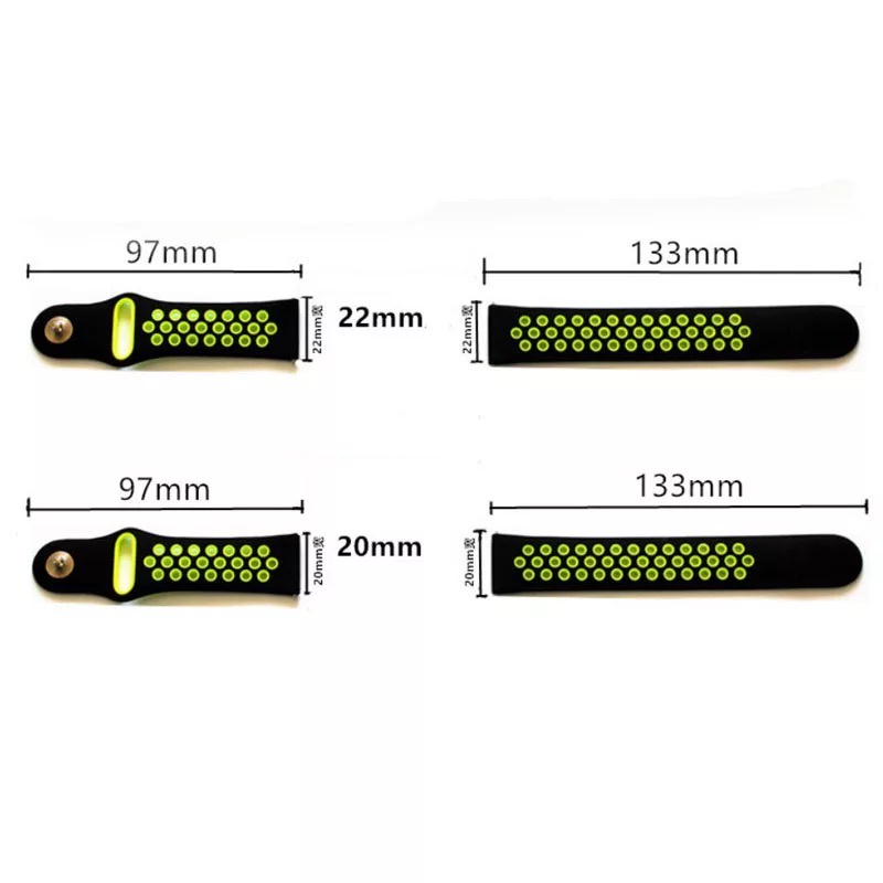 Strap Rubber Nike Sport band 20MM 22MM Silikon Strap Xiaomi Amazfit