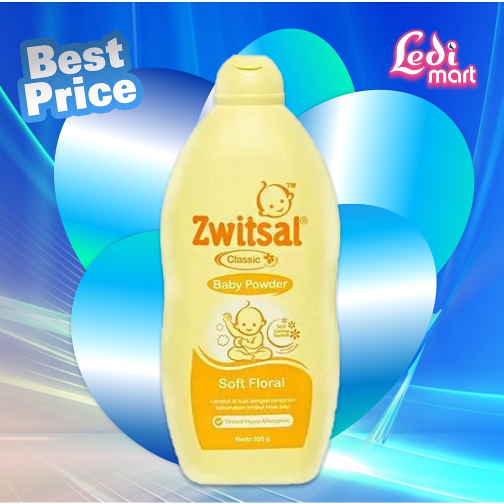 ORIGINAL Zwitsal Baby Powder 300gr / Bedak Bayi / LEDI MART