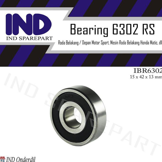 Bearing-Bering-Laher-Laker 6302 Rs Roda Belakang Gl Pro-Max-100/Rgr Original