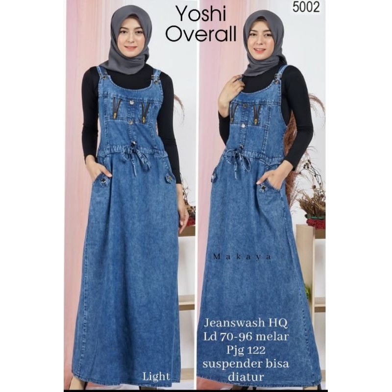 yoshi overall denim kekinian