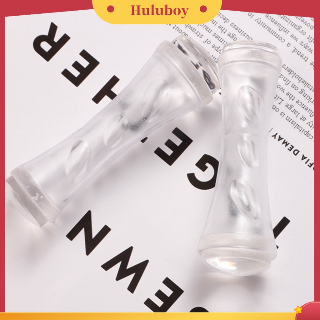 Huluboy Huluboy♡ Alat Stamper Pengikis Kuku Kepala Ganda Elastisitas Tinggi Bahan Silikon Untuk Manicure