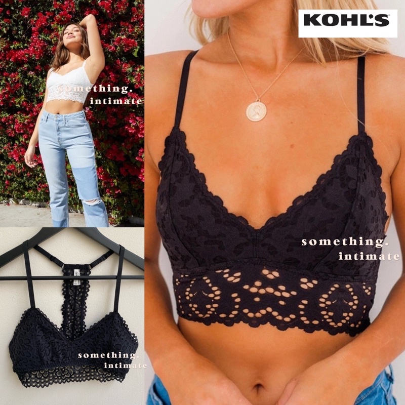 KOHLS Mudd Halter Racerback T Wireless Bralette / Bra Rumah Wirefree / Bh Tidur Tanpa Kawat Wire Fre