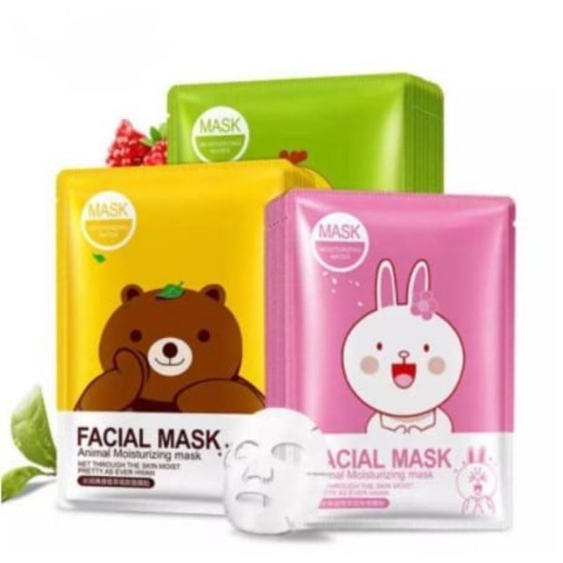 Masker Karakter Animal Line  ~ Line Animal  Mask