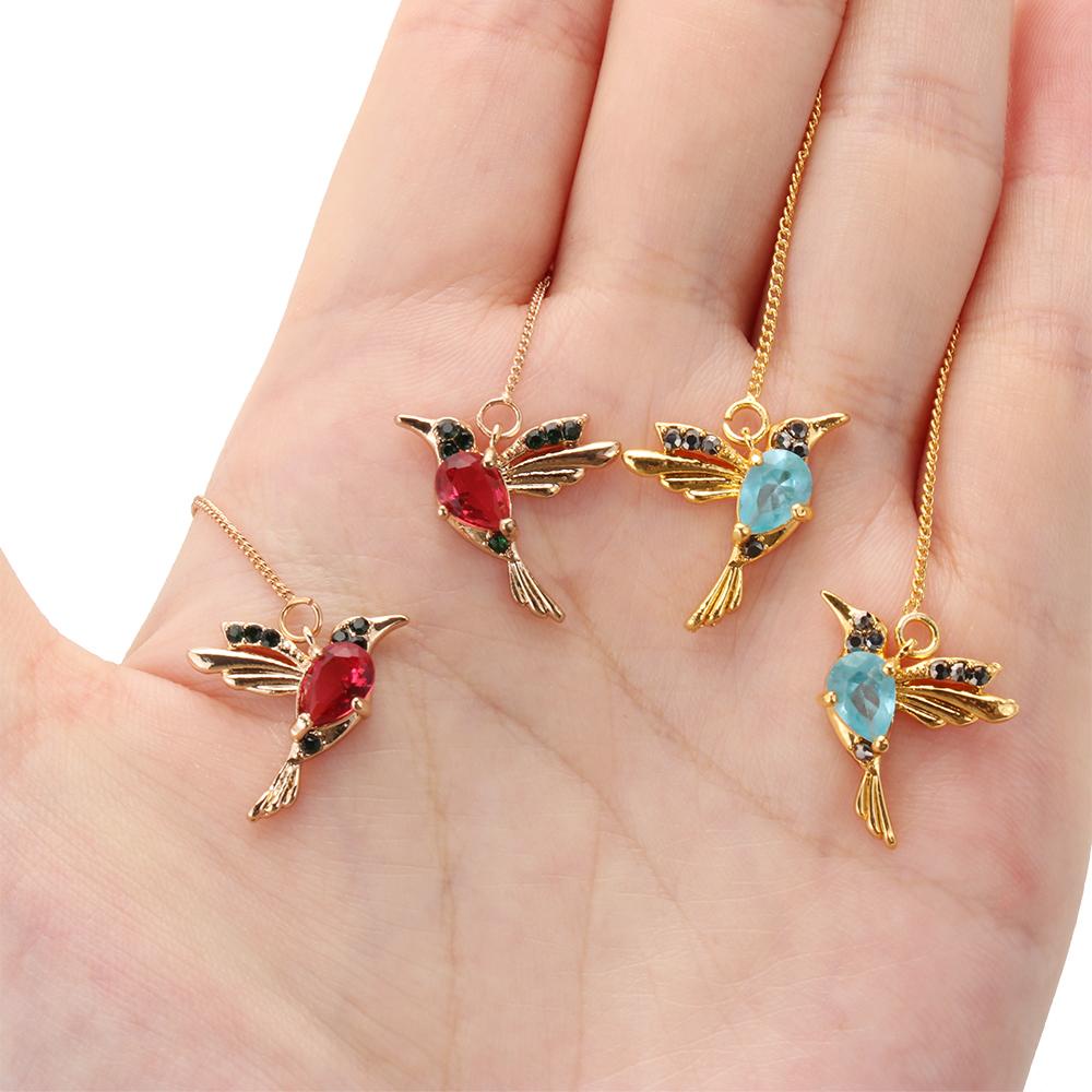 Lily Hummingbird Stud Wanita Simulasi Perhiasan Yang Indah