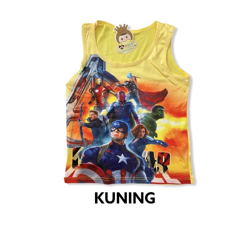 SINGLET ANAK COWOK AVENGERS / KAOS DALAM ANAK LAKI LAKI AVENGERS / KAOS SINGLET ANAK