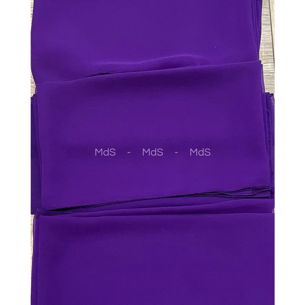 Selendang Crep Bali Panjang 2,5 Meter-Violet02