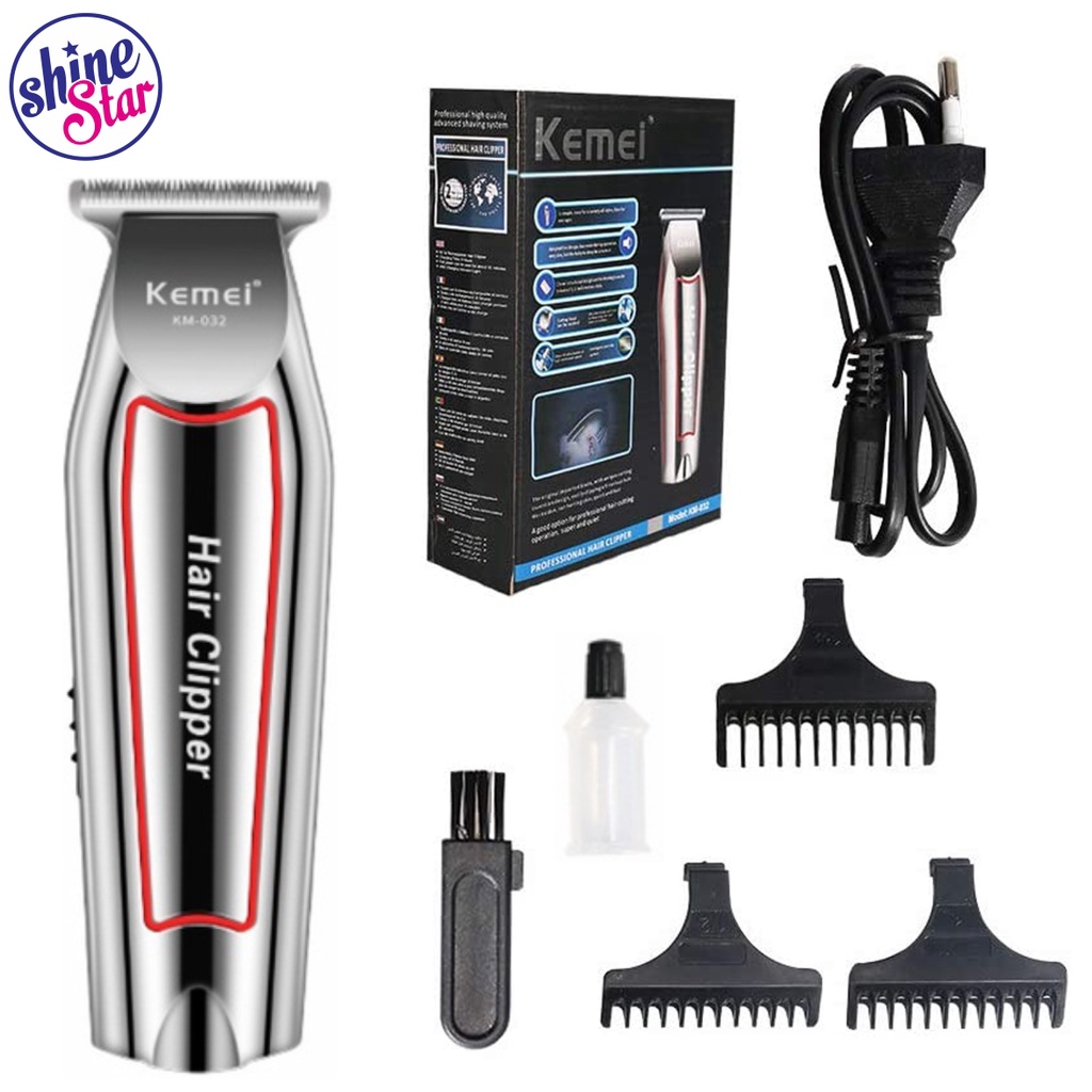 SHINE STAR - Hair Clipper Kemei Detailer KM-032 Mesin Cukur Rambut Kumis Jenggot Cordless