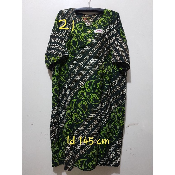 YULI - DASTER L5 REMEK LD 140 - 150 CM PB 110 CM BATIK KENCANA UNGU LABEL HITAM KUH-no 21
