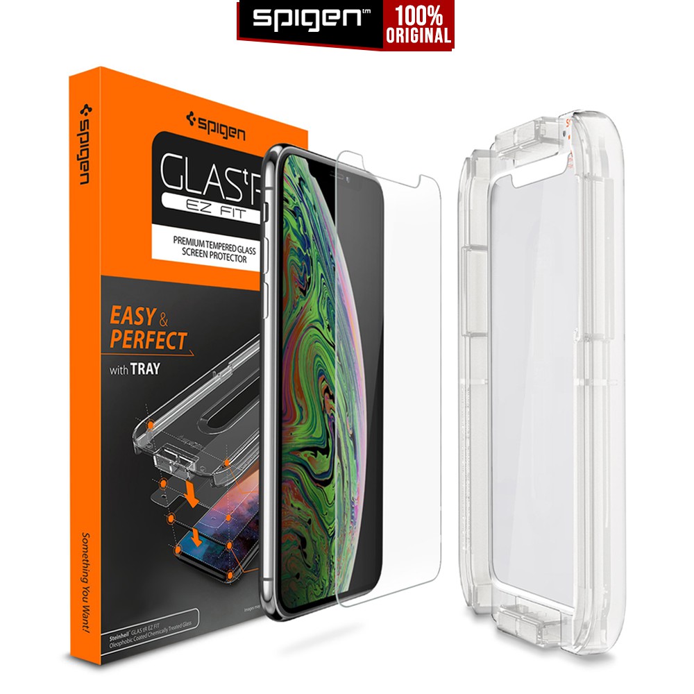 

Tempered Glass iPhone 11 Pro Max / 11 Pro / 11 / XS Max / XS X / XR Spigen Glas tR EZ Fit Anti Gores