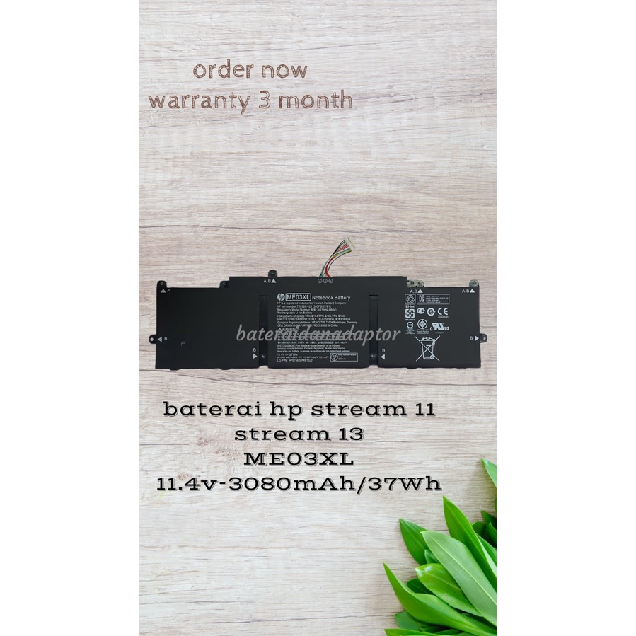 Baterai Hp Stream 11 ME03XL Original