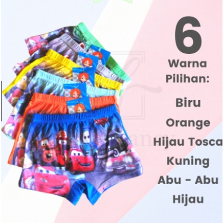Celana Dalam Boxer Anak laki laki MIDEA THE CARS - CD boxer kids MiDEA 102 Ukuran L