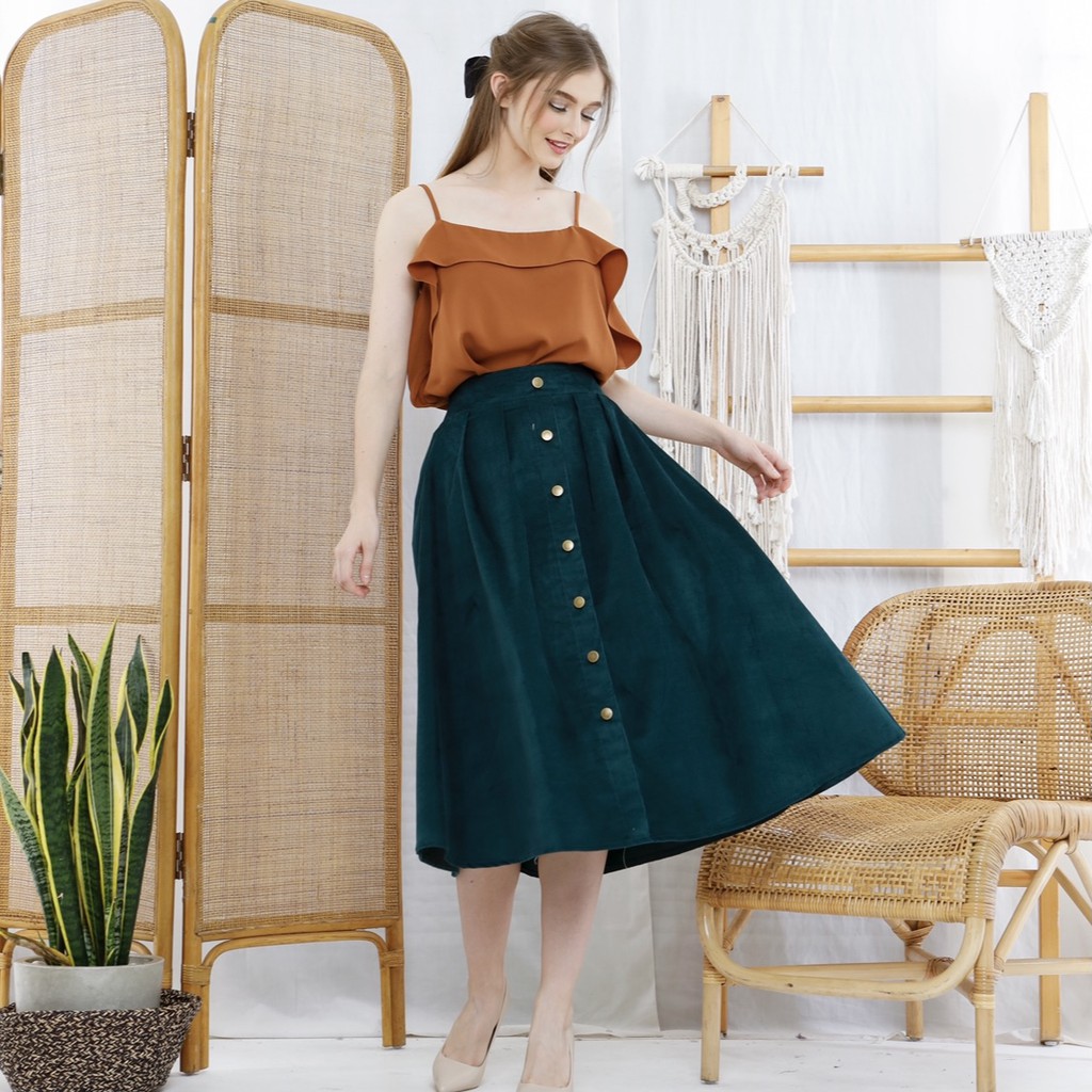 BY OLIVE JILL SKIRT - ROK WANITA - ROK CORDUROY - CORDUROY SKIRT