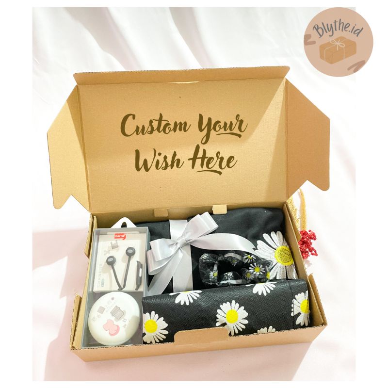 

Gift box snack box black edition