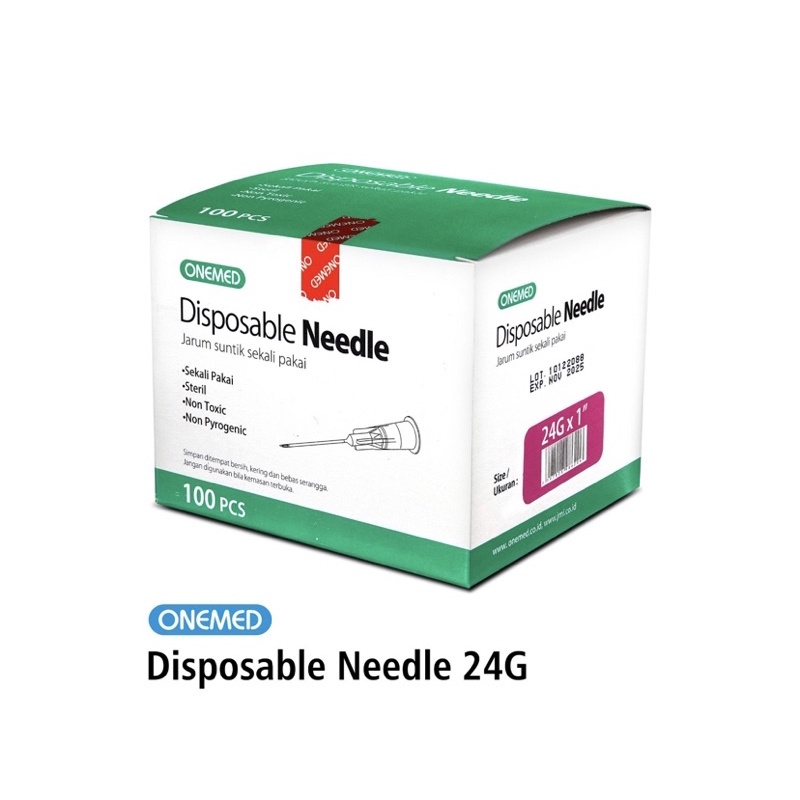 OnEMED JARUM | DISPOSIBLE NEDDLE  ISI 100 PERBOX CDE