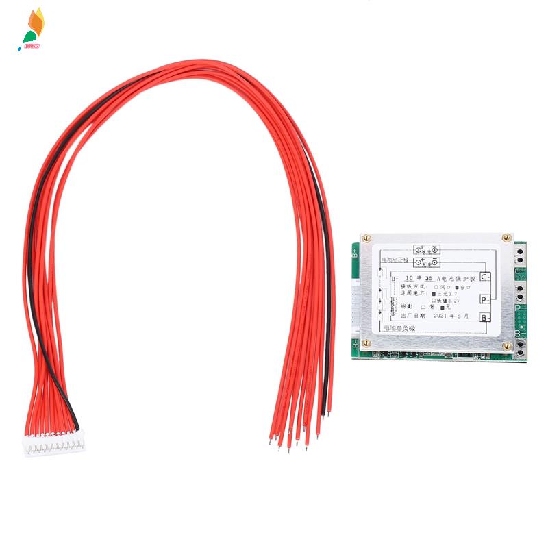 Papan Pelindung Baterai Li-Ion Lipolymer 10s 36V 35A Bms Pcb Untuk Skuter Elektrik