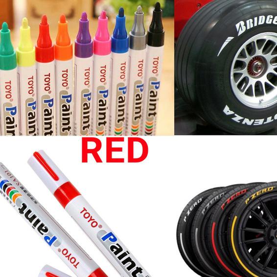 

Spidol Toyo Tulis Ban Mobil Motor Toyo Marker Paint Ori Warna Merah Anomo90 Kualitas Baik