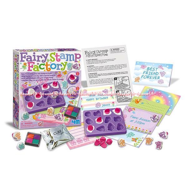 4M Fairy Stamp Factory Paket Mainan Membuat Stempel Peri dari Clay Tanah Liat