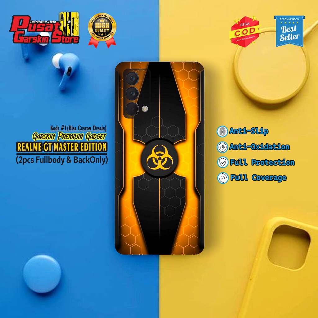 Garskin Realme GT Master Edition Skin Premium Motif Top(Isi 2pcs)