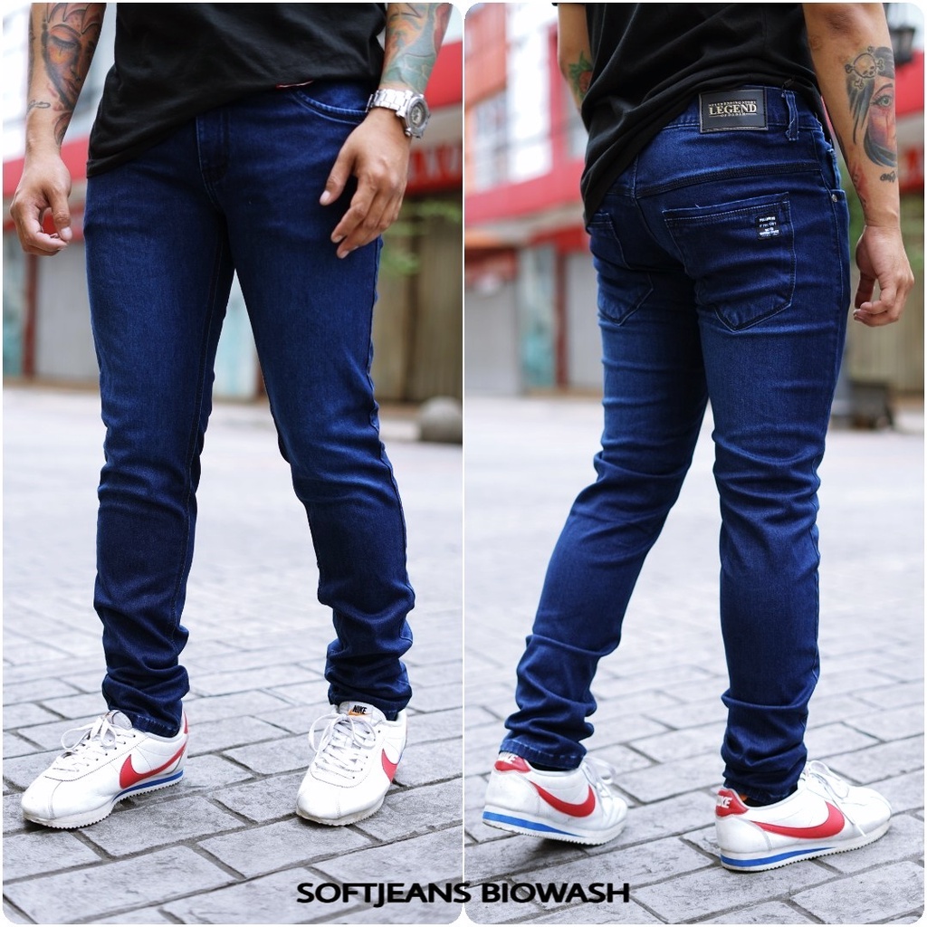 PROMO-CELANA JEANS PANJANG PRIA SUPREME-FASHION PRIA-JEANS HITAM SOFT SKINNY-JEANS PANJANG WARNA PEN