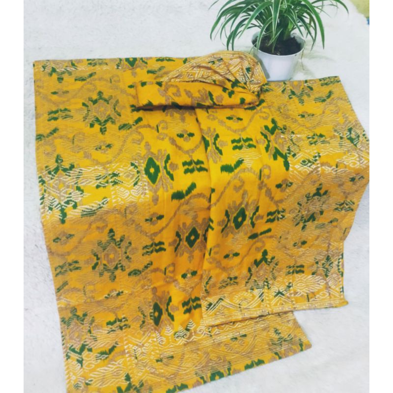 set couple bordir endek