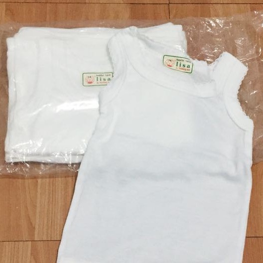 3 Pcs Singlet Anak Lisa Katun | Kaos Dalam Bayi Unisex Pakaian | Sguna 1 2 3 4 5 6 7 8 9 10 11 12 Bulan Tahun | Grosir