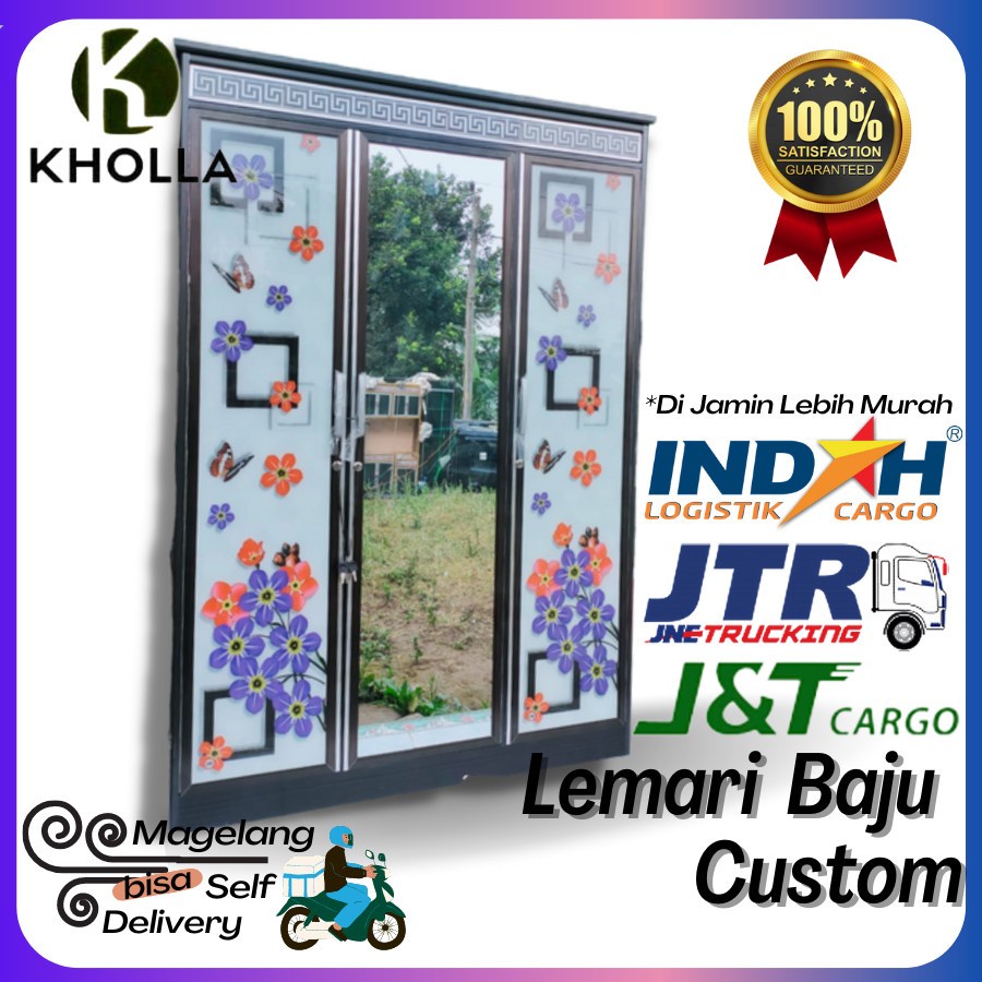 Promo Murah Lemari Baju Alumunium Tebal Dapat Cermin Custom By Kamar