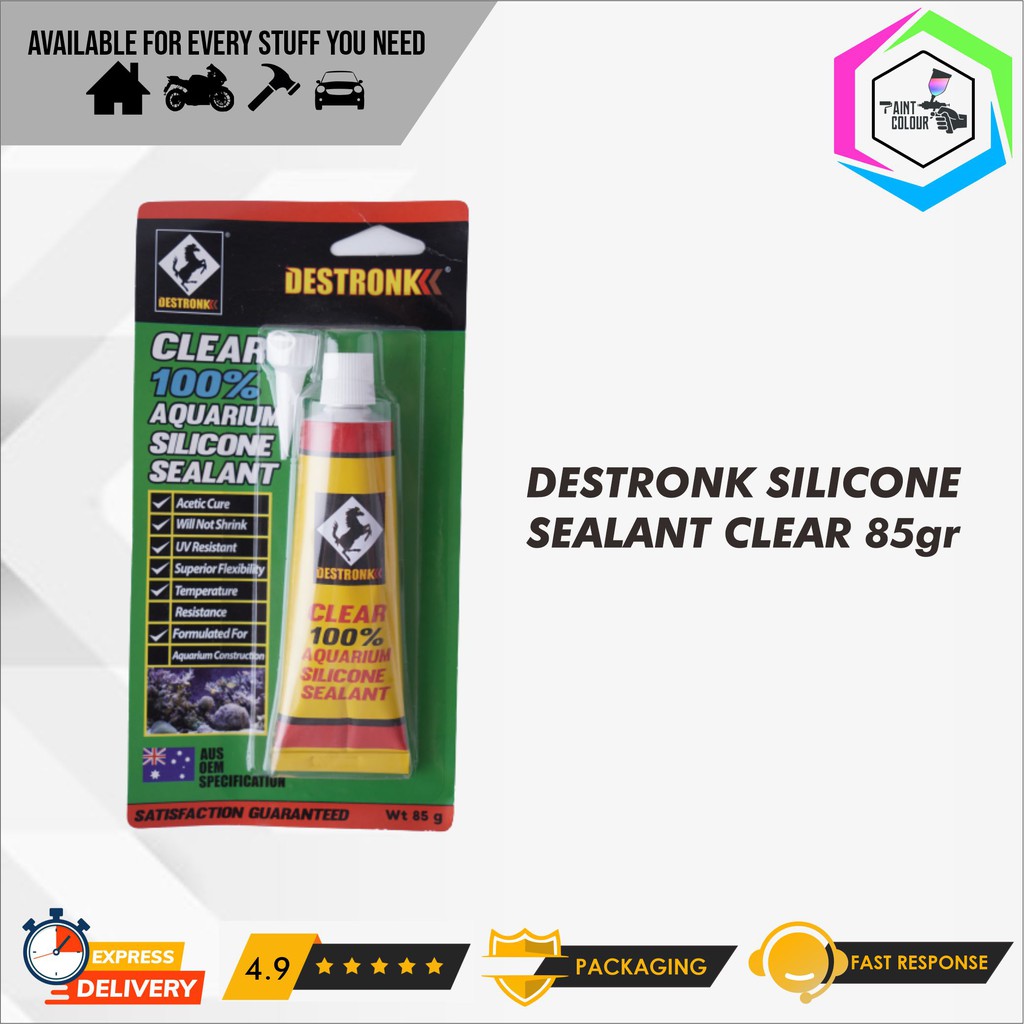 Silicone Sealant Clear Destronk 85gr