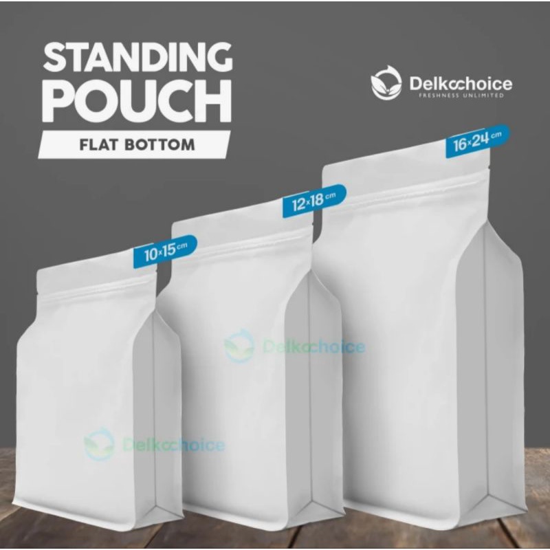 Standing Pouch Flat Bottom Mix Plastik Kemasan