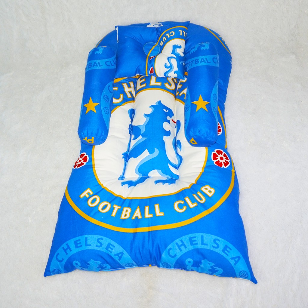 Kasur Bayi Kelambu Motif Klub Bola Chelsea The Blues | Tempat Tidur Bayi Berkelambu Karakter Bola