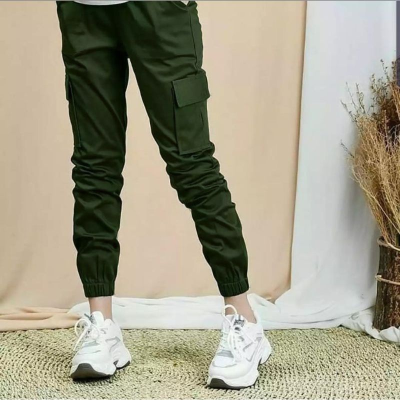 JOGER KARET KARGO // CELANA CARGO PANTS AMERICAN DRILL