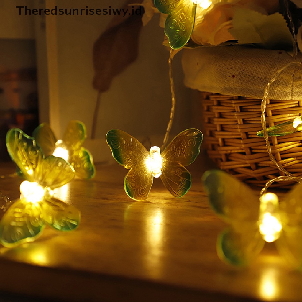 # Alat Rumah Tangga # Butterfly Lampu String LED Bentuk Kupu-Kupu Untuk Dekorasi Pernikahan / Natal