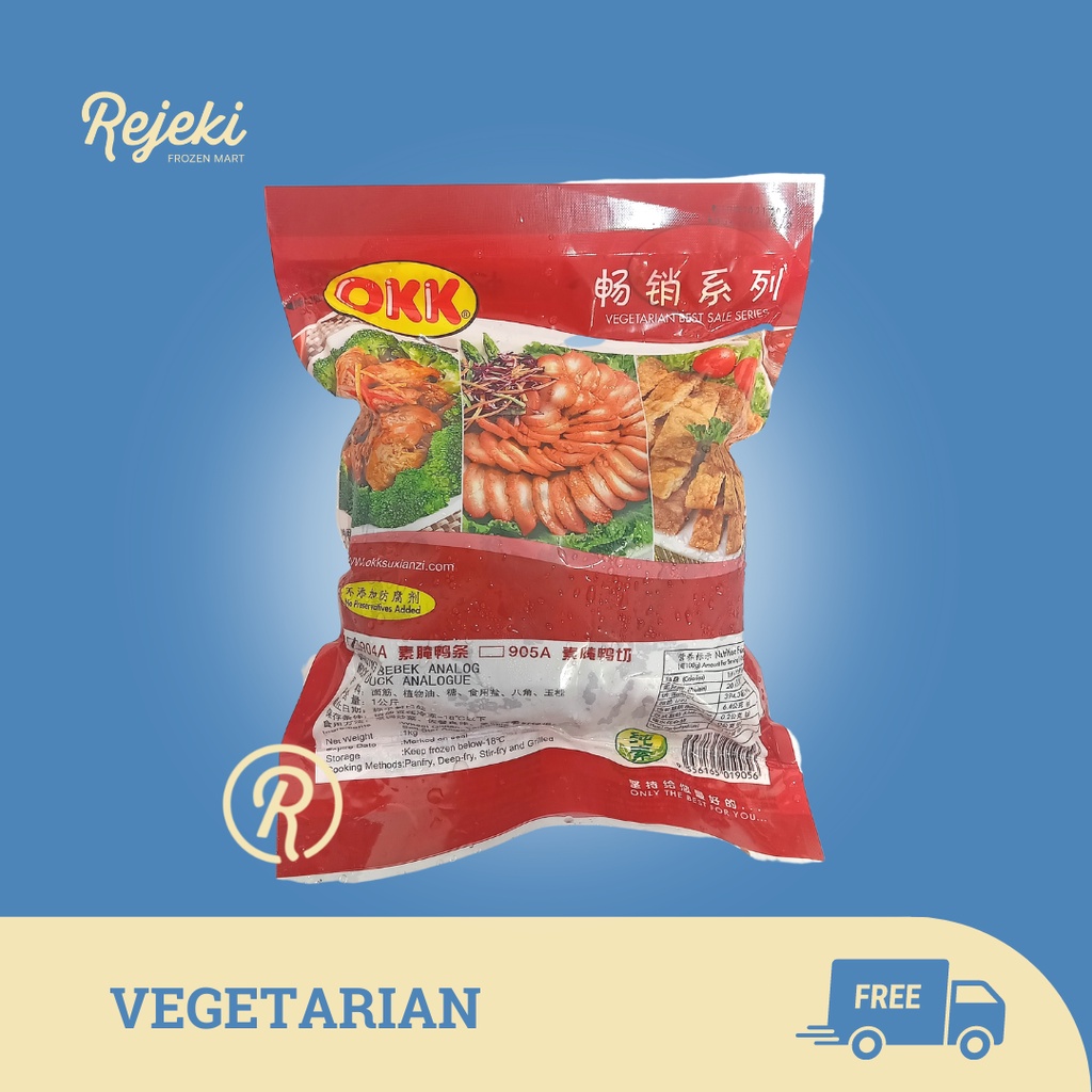OKK Mock Duck Bebek Vegan 1kg - Rejeki Frozen Mart