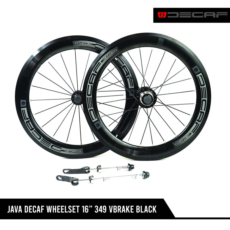 JAVA DECAF WHEELSET 16" 349 VBRAKE BLACK