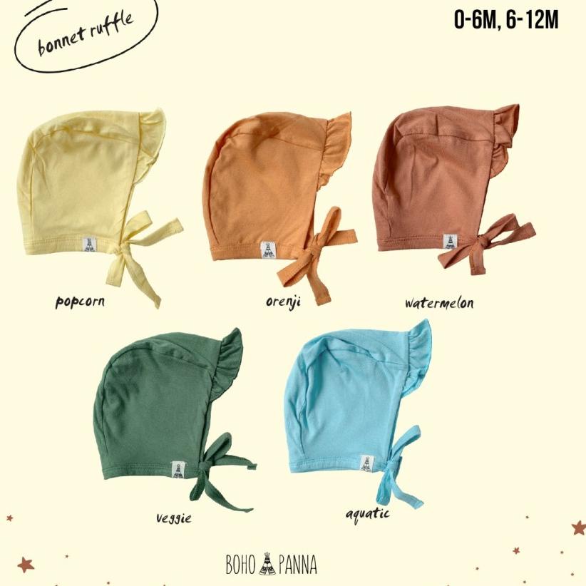 Ready Terbaru Bohopanna Bonnet Ruffle