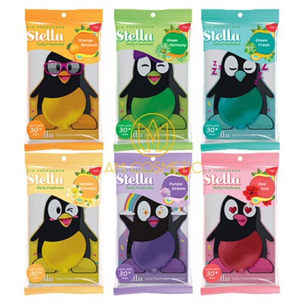 Stella Daily Freshness 7ml | Pengharum Ruangan &amp; Mobil Bentuk Pengiun | Red Kiss | Orange Blossom_Cerianti
