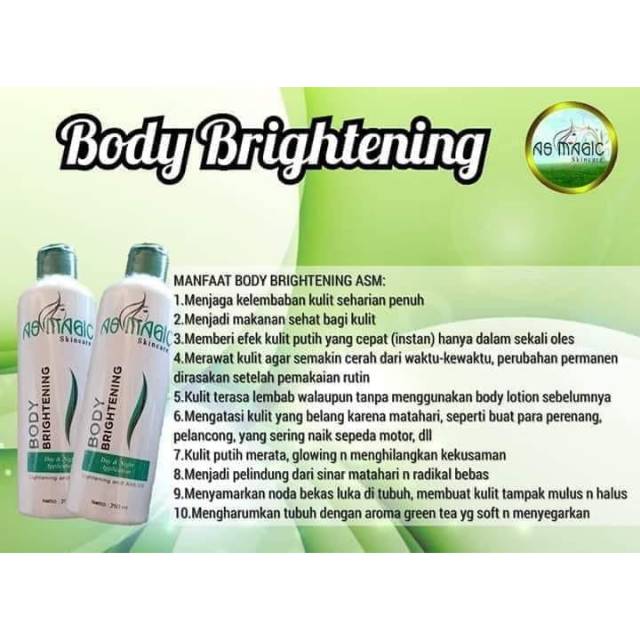 BODY BRIGHTENING AS MAGIC