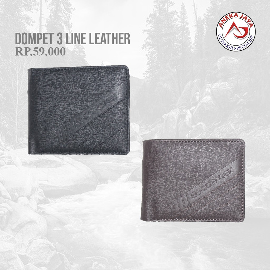 DOMPET 3 LINE LEATHER