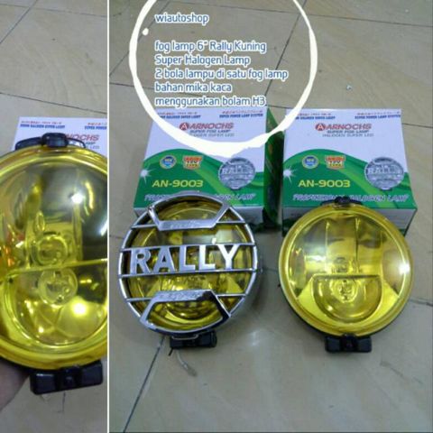 Fog Lamp Rally 6" Yellow