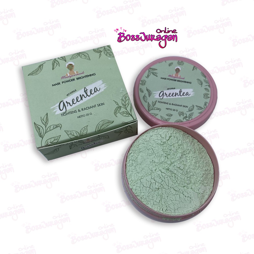 (BOSS) MASKER Maskyourneeds GREENTEA BPOM 25G