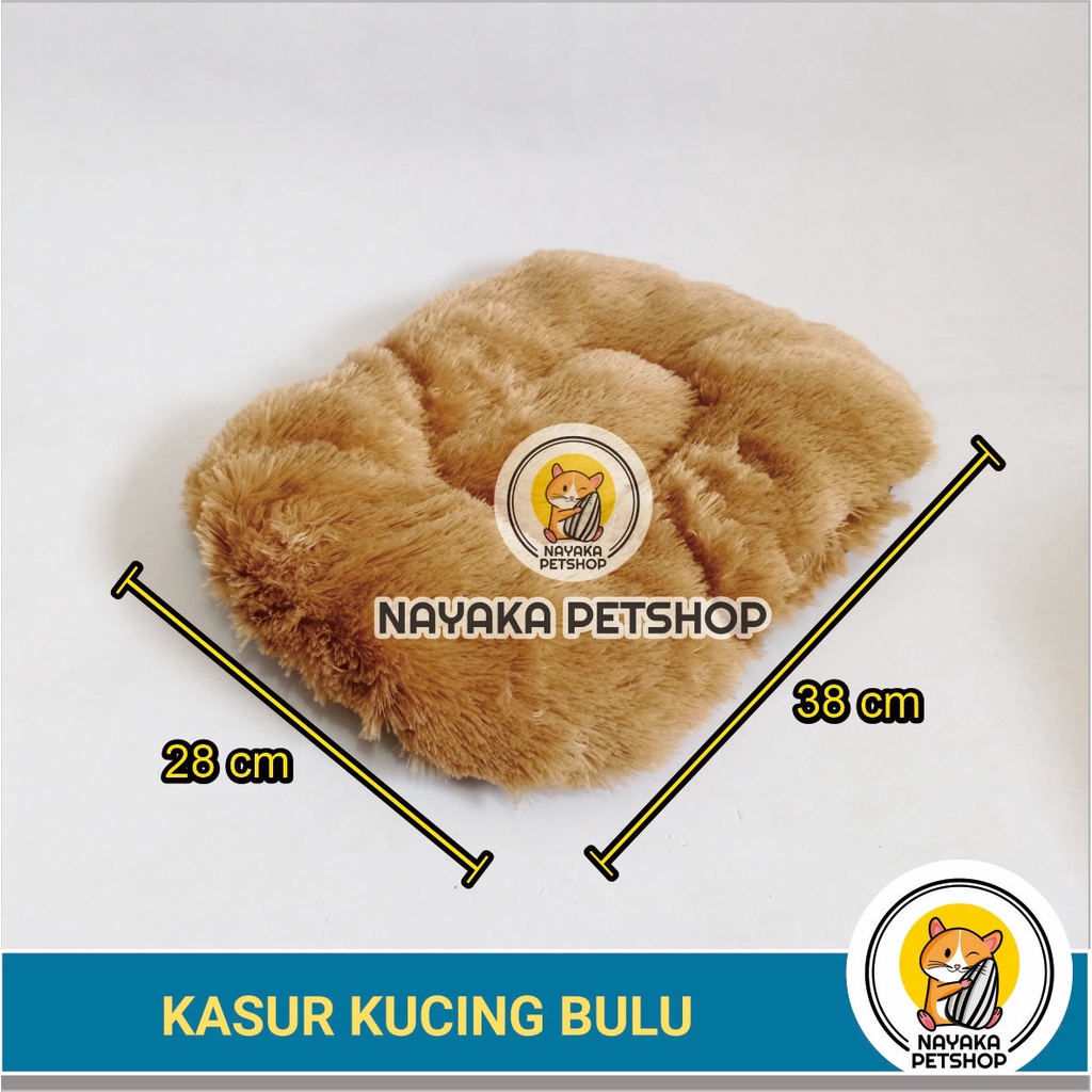 Tempat Tidur Kucing Kasur Bulu Rasfur Bantal Pet Bed Musang Cat Alas Matras Hewan