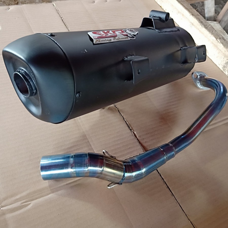 Knalpot SKR Standar Racing Leher Blue Yamaha Nmax Murah