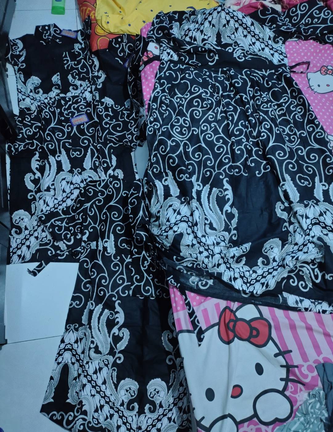Batik Couple Keluarga Sania Ruffle Ori Ndoro Jowi Garansi Termurah