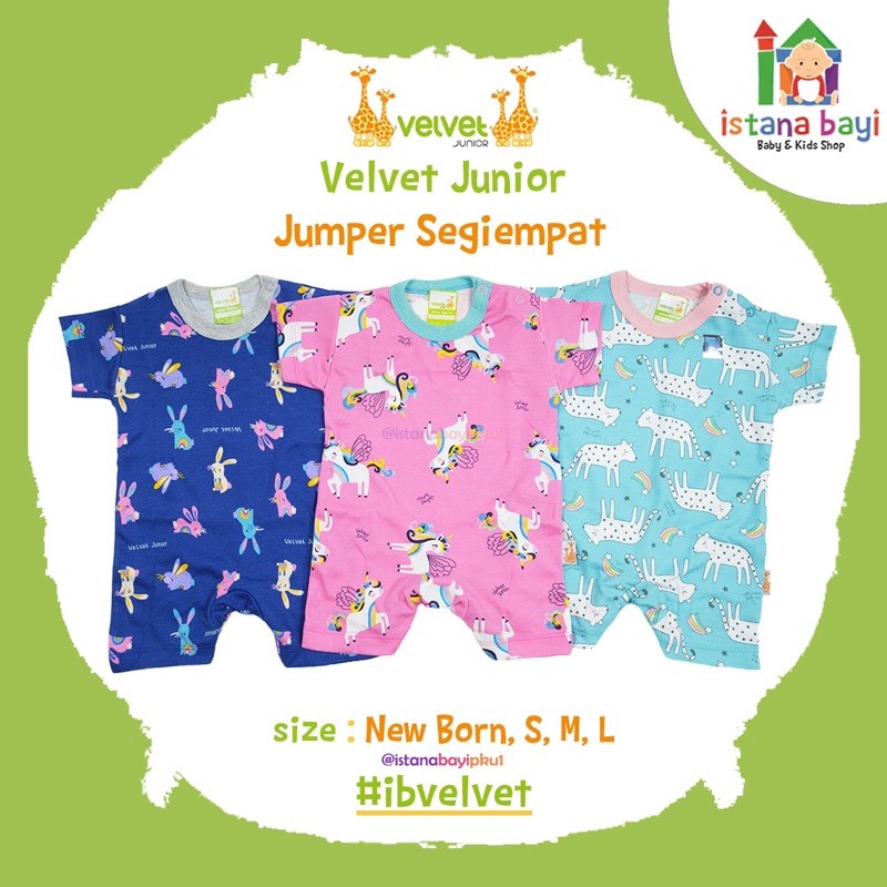 VELVET JUNIOR ACTIVEWEAR BODYSUIT ROMPER SEGIEMPAT SERIES - ROMPER BAYI