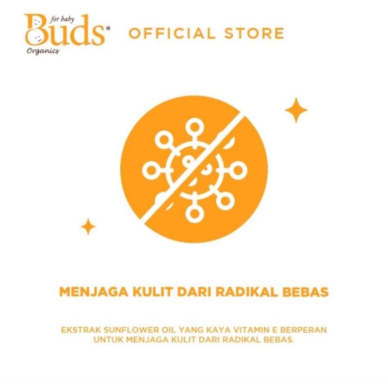 Buds Organics Shower Gel For Kids 350 ml - Sabun Mandi Cair Untuk Anak